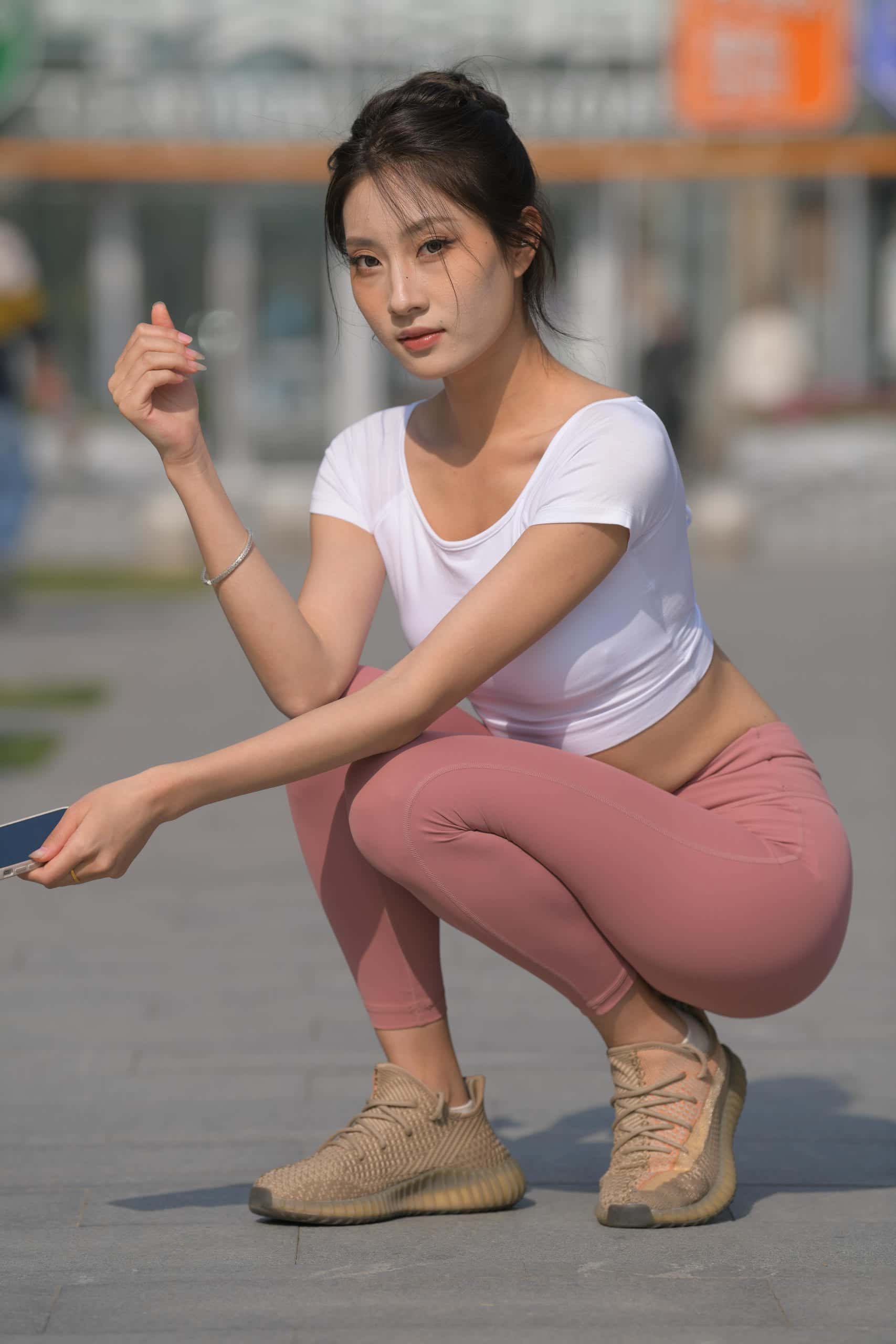 图片[3]-粉红色瑜伽裤女孩【 583P】J4915-破浪图库